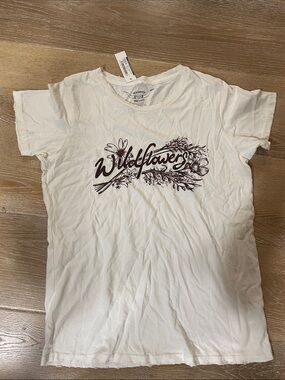 Bandit Wildflowers Graphic Tee - Cream Short Sleeve Shirt